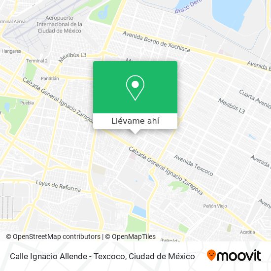 Mapa de Calle Ignacio Allende - Texcoco