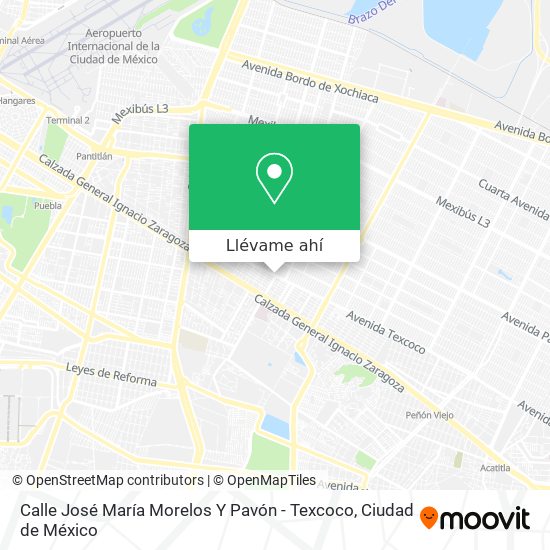 Mapa de Calle José María Morelos Y Pavón - Texcoco