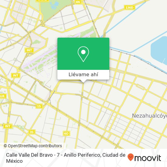 Mapa de Calle Valle Del Bravo - 7 - Anillo Periferico