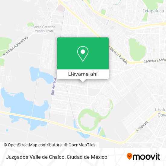 Mapa de Juzgados Valle de Chalco