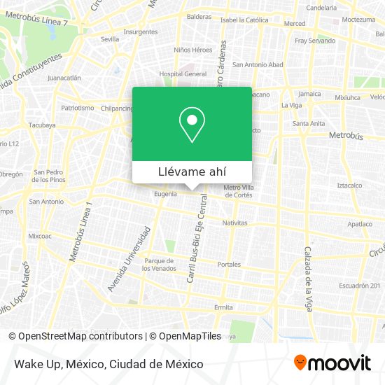 Mapa de Wake Up, México