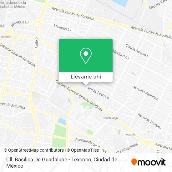 Mapa de Cll. Basílica De Guadalupe - Texcoco