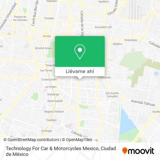 Mapa de Technology For Car & Motorcycles Mexico