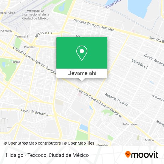 Mapa de Hidalgo - Texcoco