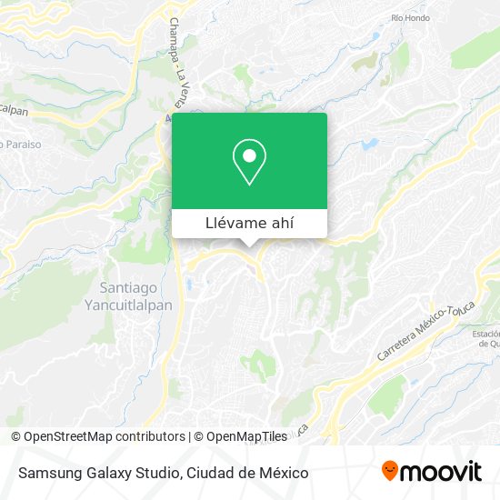 Mapa de Samsung Galaxy Studio