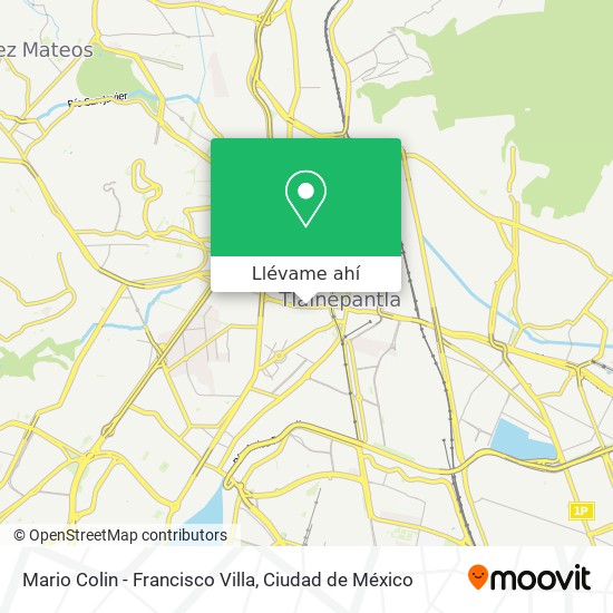 Mapa de Mario Colin - Francisco Villa