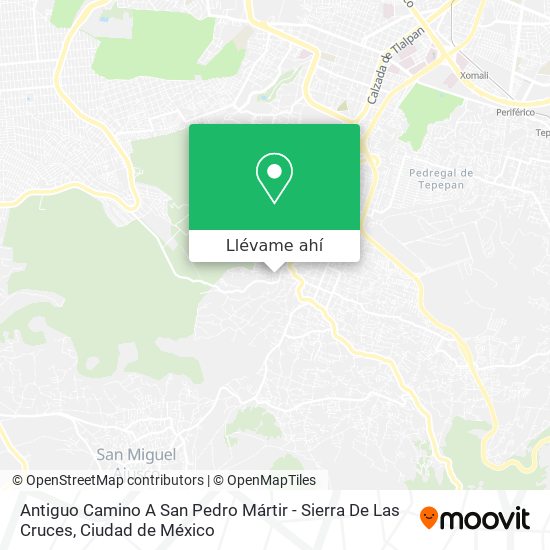 Mapa de Antiguo Camino A San Pedro Mártir - Sierra De Las Cruces
