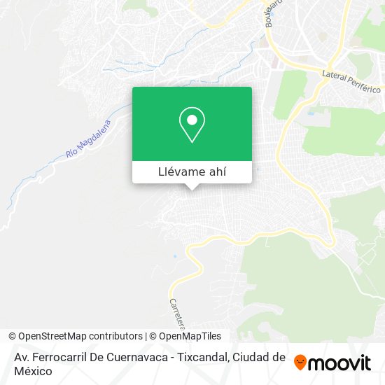 Mapa de Av. Ferrocarril De Cuernavaca - Tixcandal