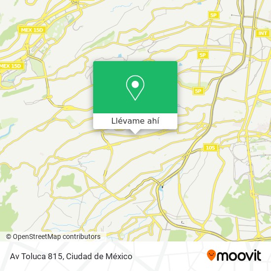 Mapa de Av  Toluca 815