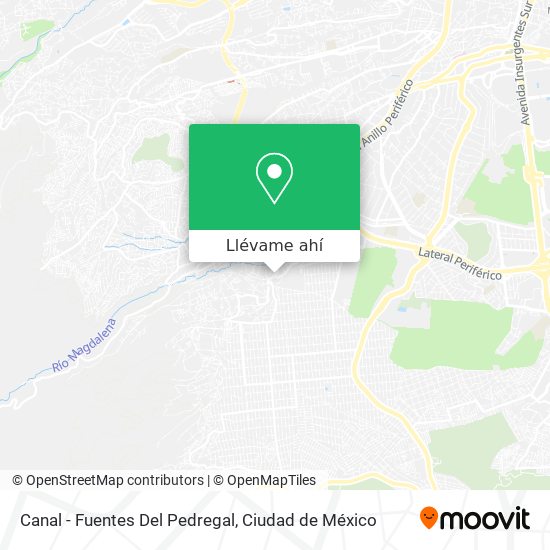 Mapa de Canal - Fuentes Del Pedregal