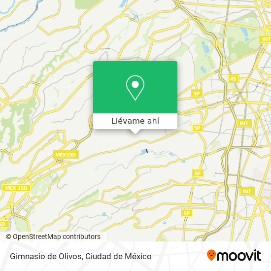 Mapa de Gimnasio de Olivos