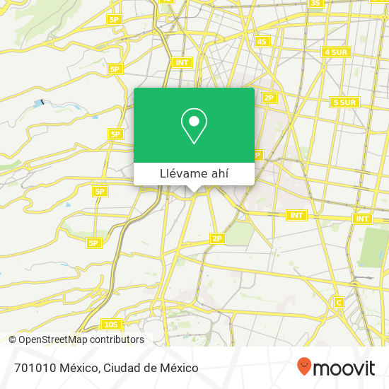 Mapa de 701010 México
