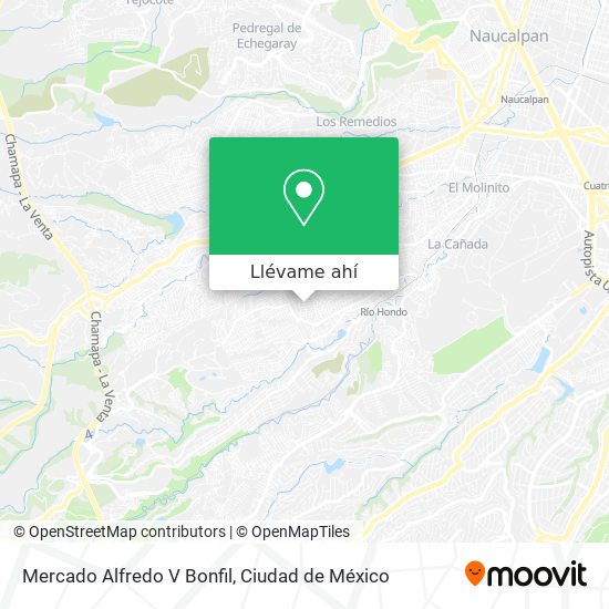Mapa de Mercado Alfredo V Bonfil