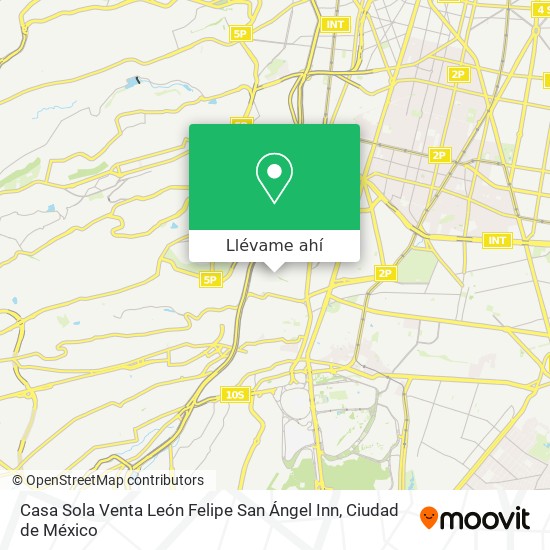 Mapa de Casa Sola Venta León Felipe  San Ángel Inn