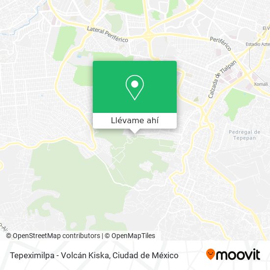 Mapa de Tepeximilpa - Volcán Kiska