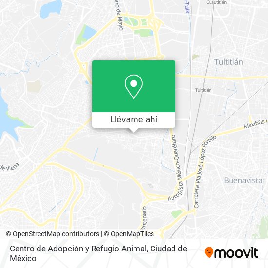 Mapa de Centro de Adopción y Refugio Animal