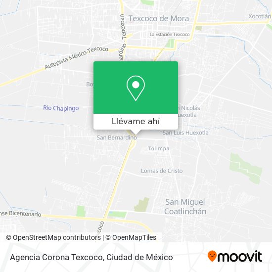 Mapa de Agencia Corona Texcoco