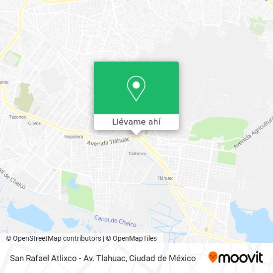 Mapa de San Rafael Atlixco - Av. Tlahuac