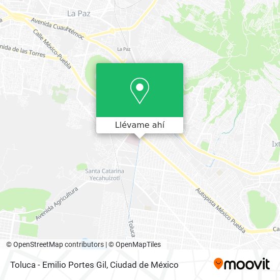 Mapa de Toluca - Emilio Portes Gil