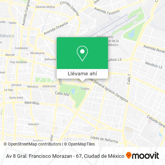 Mapa de Av 8 Gral. Francisco Morazan - 67