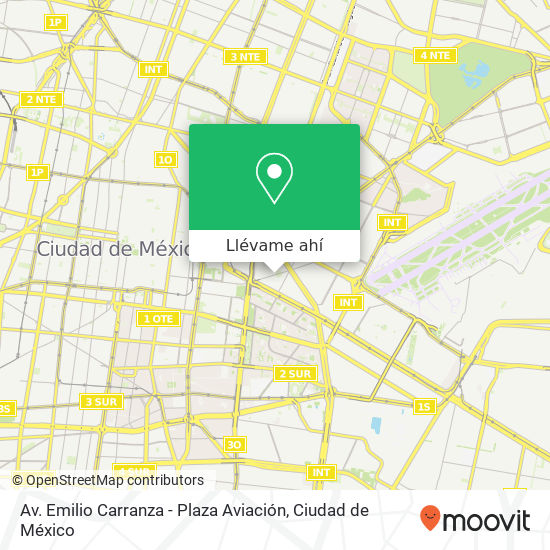 Mapa de Av. Emilio Carranza - Plaza Aviación