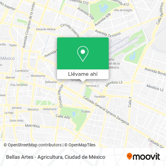 Mapa de Bellas Artes - Agricultura