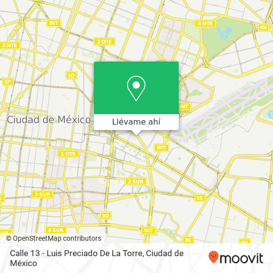 Mapa de Calle 13 - Luis Preciado De La Torre