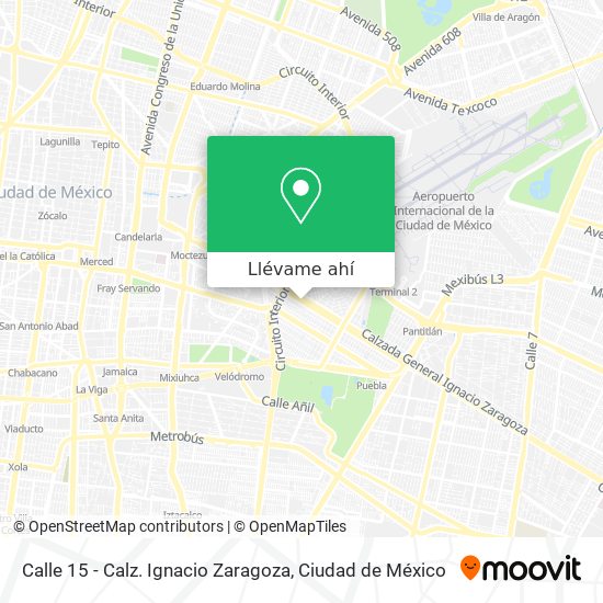 Mapa de Calle 15 - Calz. Ignacio Zaragoza