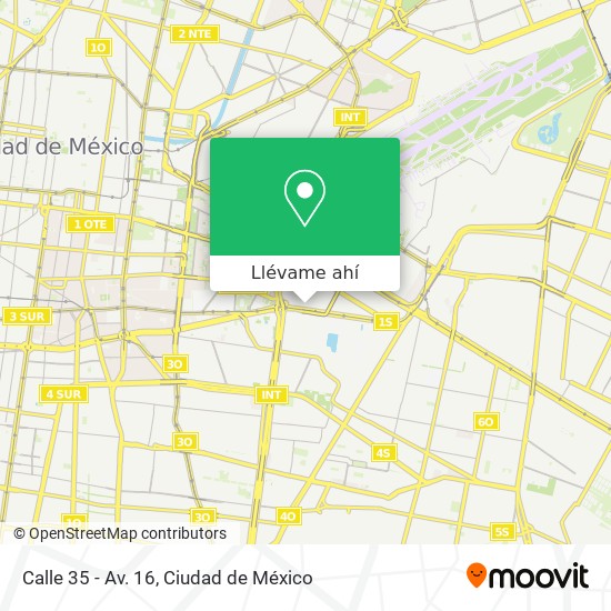 Mapa de Calle 35 - Av. 16