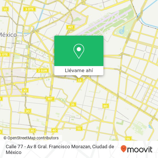 Mapa de Calle 77 - Av 8 Gral. Francisco Morazan