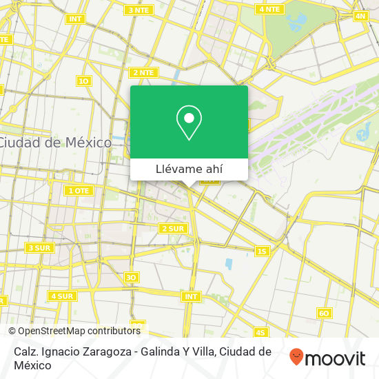Mapa de Calz. Ignacio Zaragoza - Galinda Y Villa