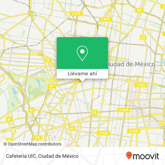 Mapa de Cafeteria UIC