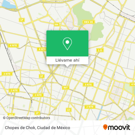 Mapa de Chopes de Chok