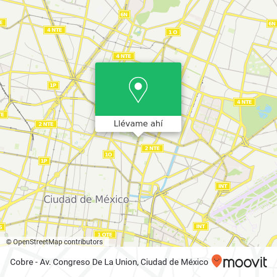 Mapa de Cobre - Av. Congreso De La Union