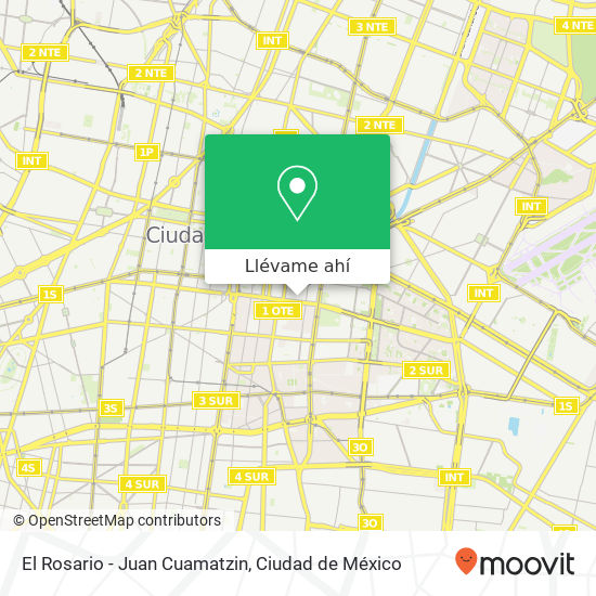 Mapa de El Rosario - Juan Cuamatzin