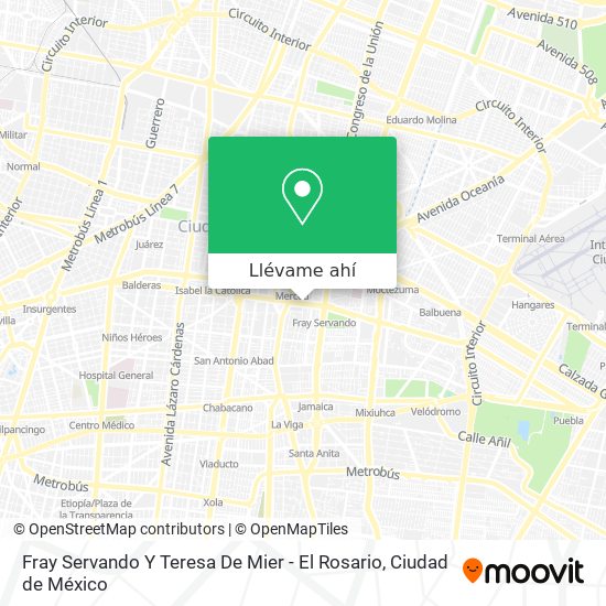 Mapa de Fray Servando Y Teresa De Mier - El Rosario