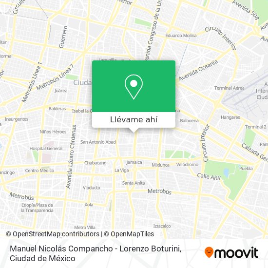 Mapa de Manuel Nicolás Compancho - Lorenzo Boturini