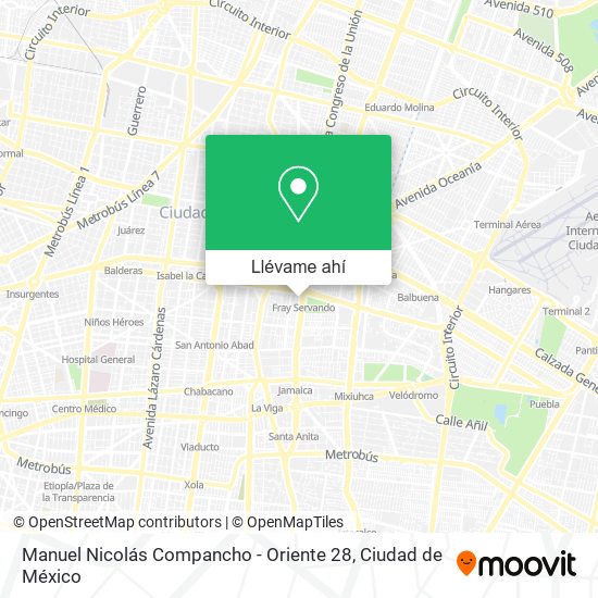 Mapa de Manuel Nicolás Compancho - Oriente 28