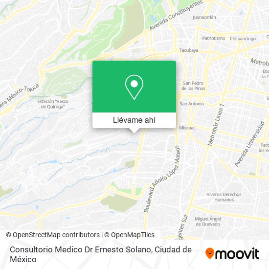 Mapa de Consultorio Medico Dr Ernesto Solano