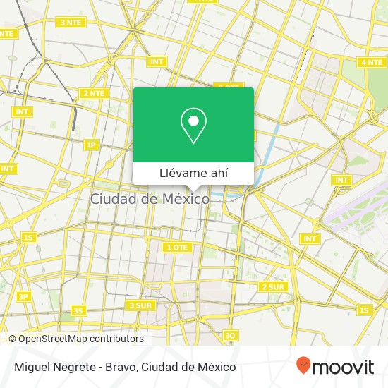 Mapa de Miguel Negrete - Bravo
