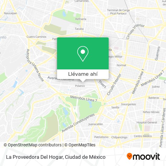 Mapa de La Proveedora Del Hogar