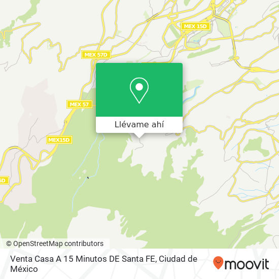 Mapa de Venta Casa A 15 Minutos DE Santa FE