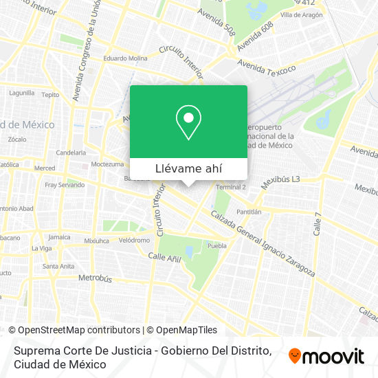 Mapa de Suprema Corte De Justicia - Gobierno Del Distrito