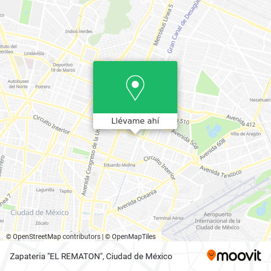Mapa de Zapateria "EL REMATON"