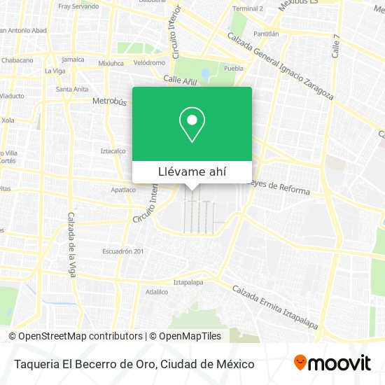 Mapa de Taqueria El Becerro de Oro