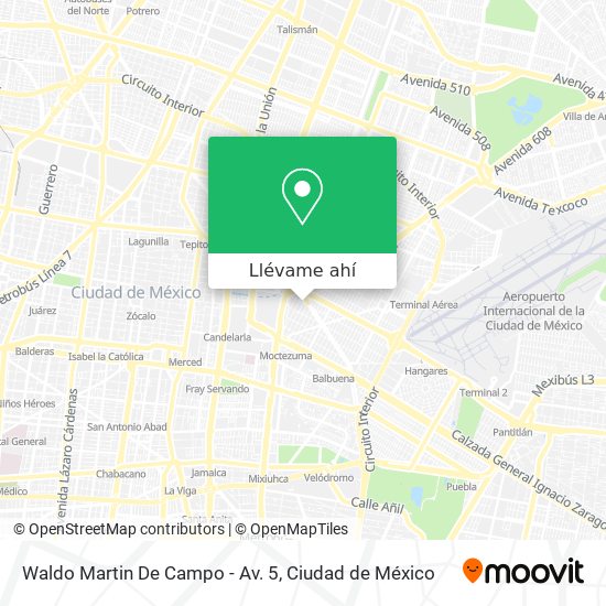Mapa de Waldo Martin De Campo - Av. 5