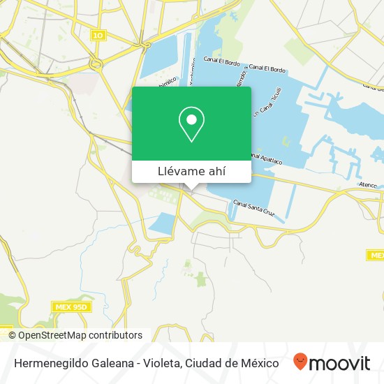 Mapa de Hermenegildo Galeana - Violeta