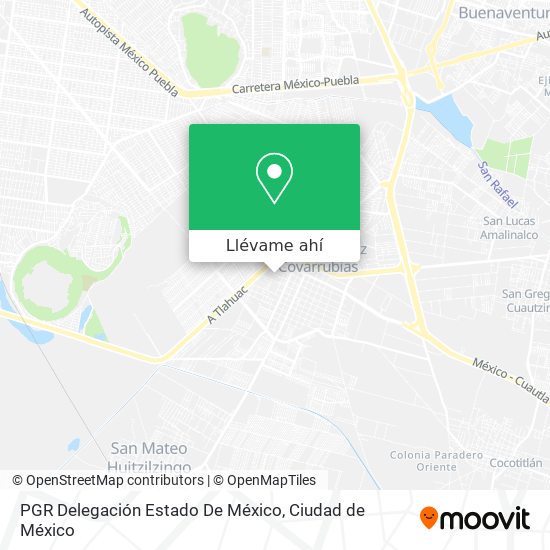 Mapa de PGR  Delegación Estado De México