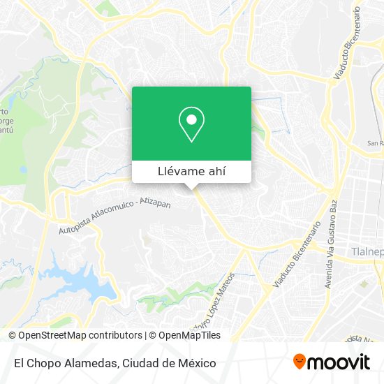 Mapa de El Chopo Alamedas