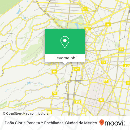 Mapa de Doña Gloria Pancita Y Enchiladas